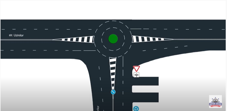 Provocare sens giratoriu str. Uzinilor - str. Voluntarilor