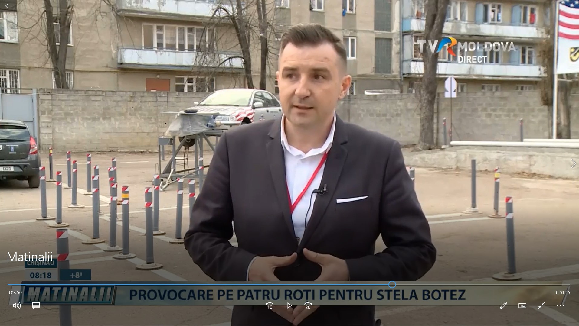 Provocare pe 4 roți pentru Stela Botez din cadrul Matinalii!